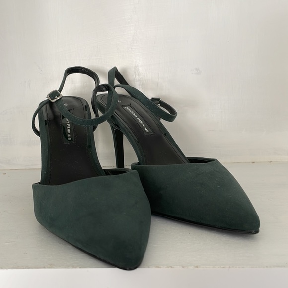 Dorothy Perkins deep green suede heels SIZE UK 6 (US8) - Picture 2 of 7